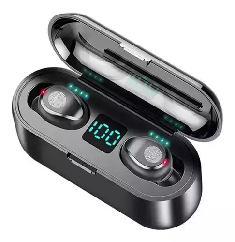 Auriculares TWS "F9 Touch" Inalambricos Bluetooth Premium (Negro)