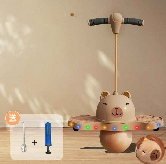 Saltarín Pelota - Capibara - C/ Luces + Inflador