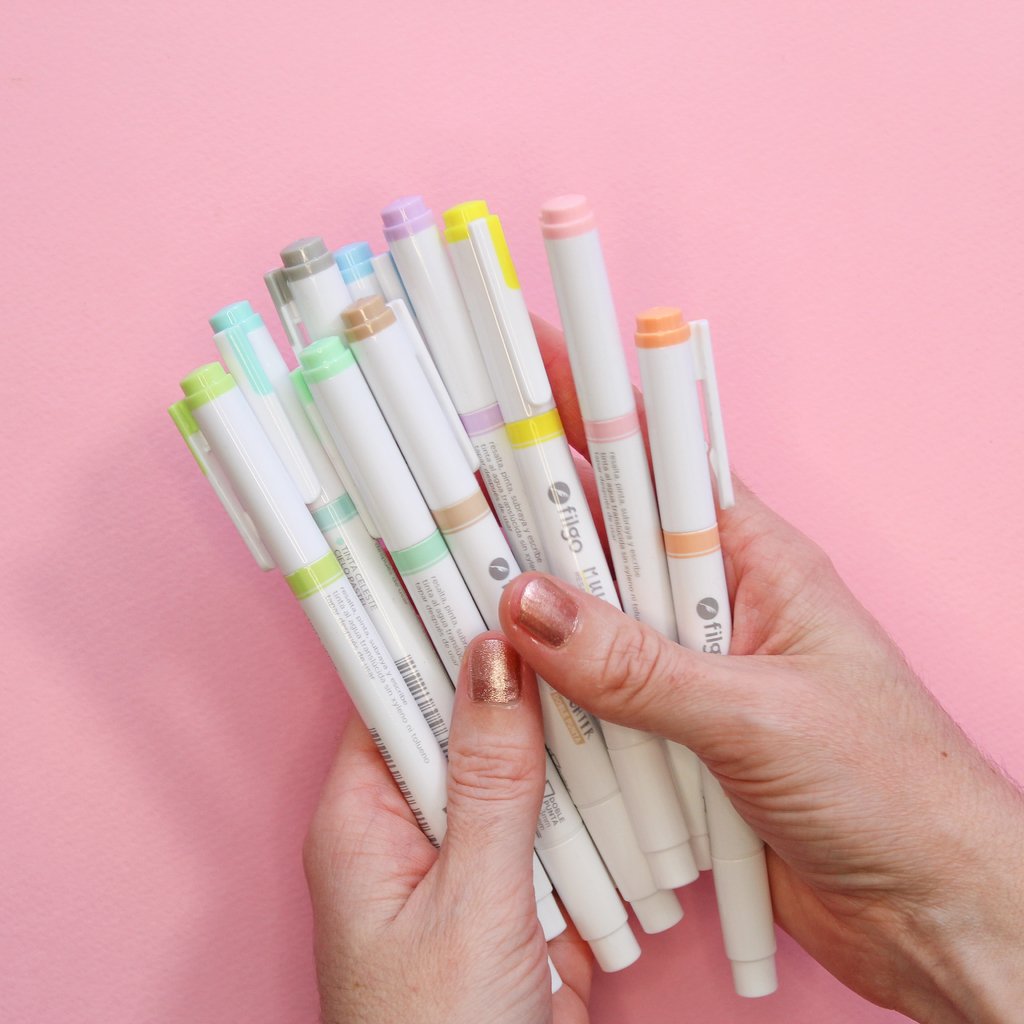 Resaltadores Filgo x10 "PASTEL COLLECTION" MULTILIGHTER **Doble Punta** (NUEVOS)