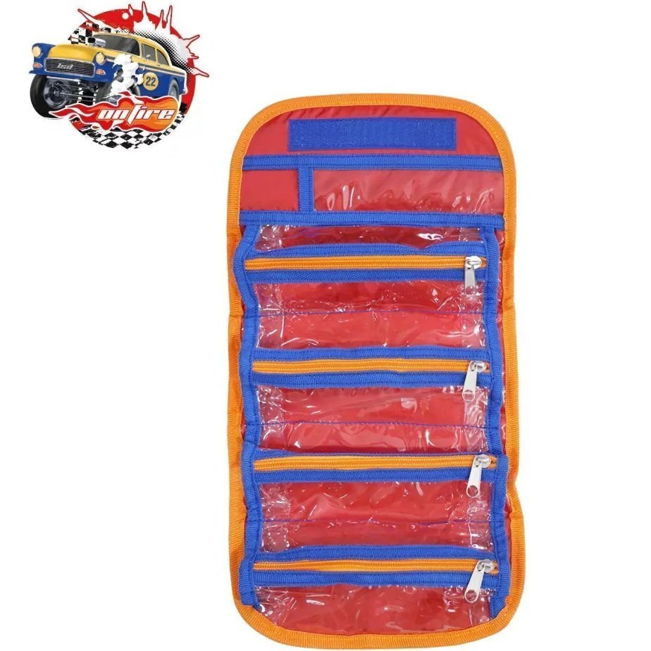 Cartucheras Plegables LSyD * ON FIRE * AUTOS (Grande)