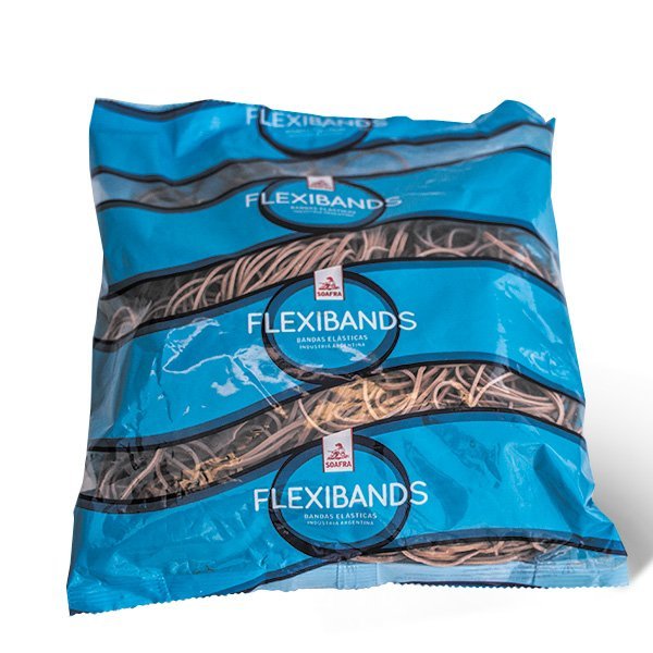 Bandas Elasticas * Flexiband * Bolsa x 500 Gr