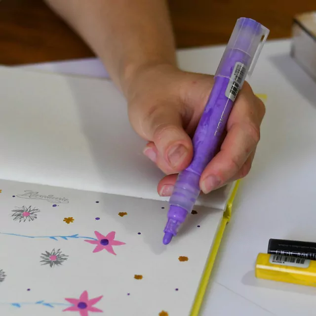 MARCADOR DE ACRILICO BRW " CELESTE " ACRYLIC PUNTAS INTERCAMBIABLES