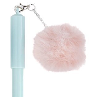 LAPICERA BORRABLE " POMPÓN " TINTA AZUL Fantasía (c/ Repuesto Especial)