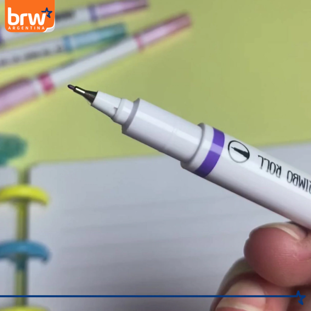 Microfibra BRW - Con Sello Roller - 0.4mm (Doble Punta)