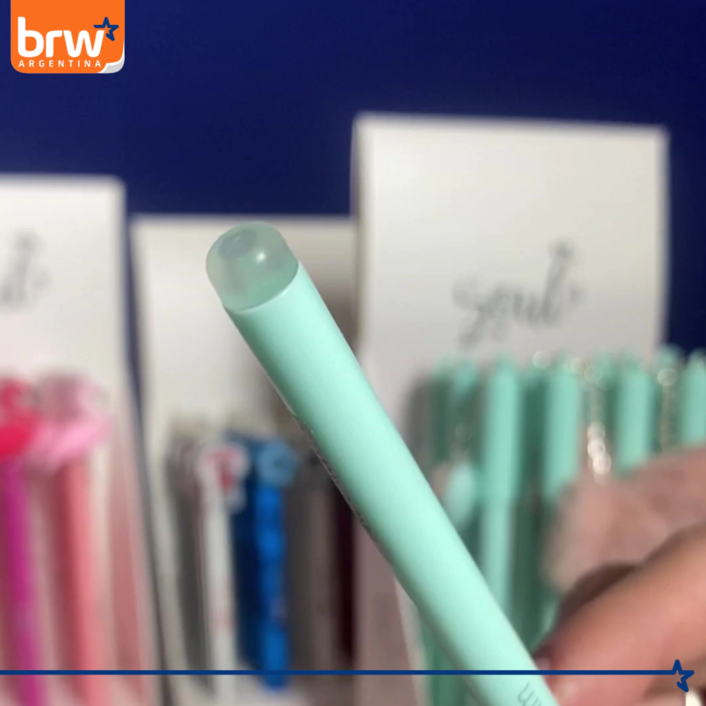 LAPICERA BORRABLE " POMPÓN " TINTA AZUL Fantasía (c/ Repuesto Especial)