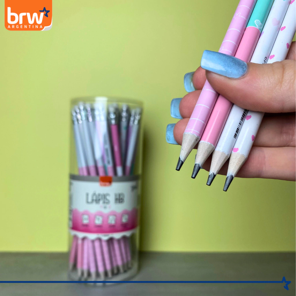 Lapiz Negro BRW Grafito ** CORAZONES **