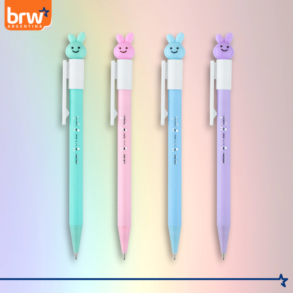 PORTAMINAS BRW ** CONEJITOS PASTEL**  0.7 mm