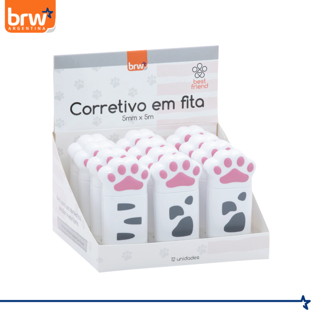 Corrector en Cinta BRW "Huellita de Gato" 5 Metros