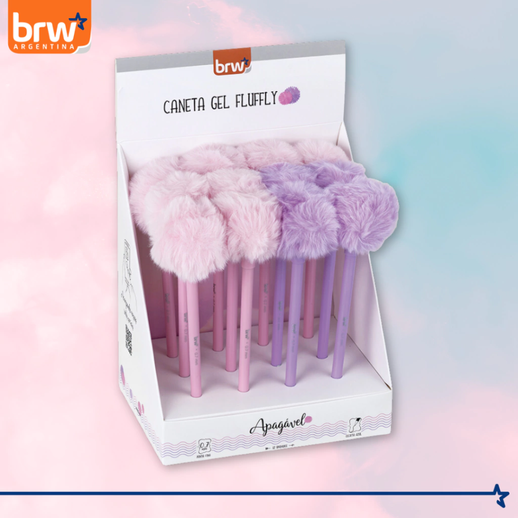 LAPICERA BORRABLE " POMPÓN " TINTA AZUL Fantasía (c/ Repuesto Especial)