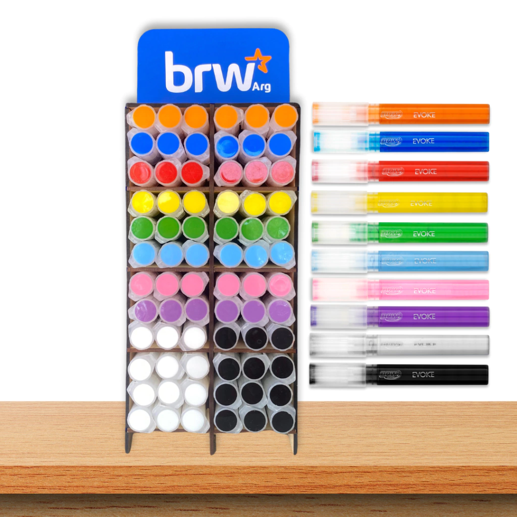 MARCADOR DE ACRILICO BRW " AZUL " ACRYLIC PUNTAS INTERCAMBIABLES