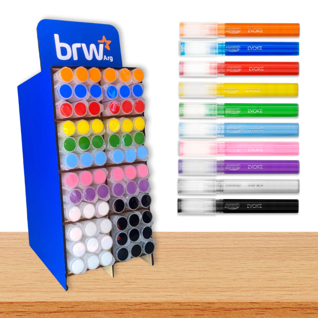 MARCADOR DE ACRILICO BRW " CELESTE " ACRYLIC PUNTAS INTERCAMBIABLES