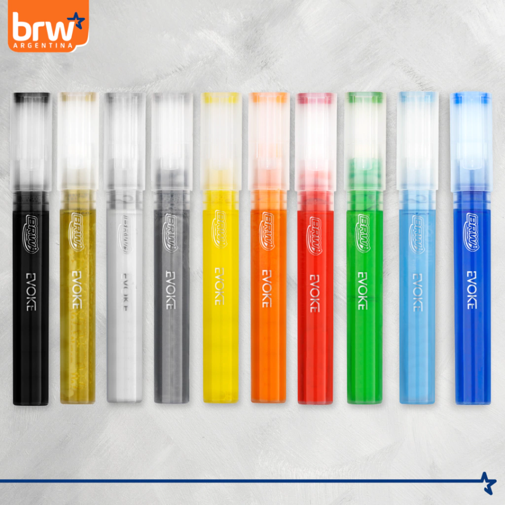 MARCADOR DE ACRILICO BRW " AZUL " ACRYLIC PUNTAS INTERCAMBIABLES