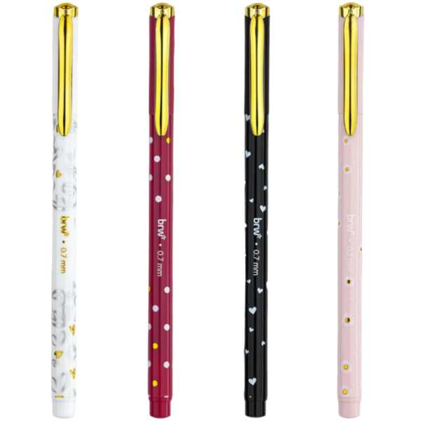 Lapiceras BRW * Unic * C/ Diseños (Tinta Azul) Trazo Fino (Tinta Liquida)| Calidad -CA0058-