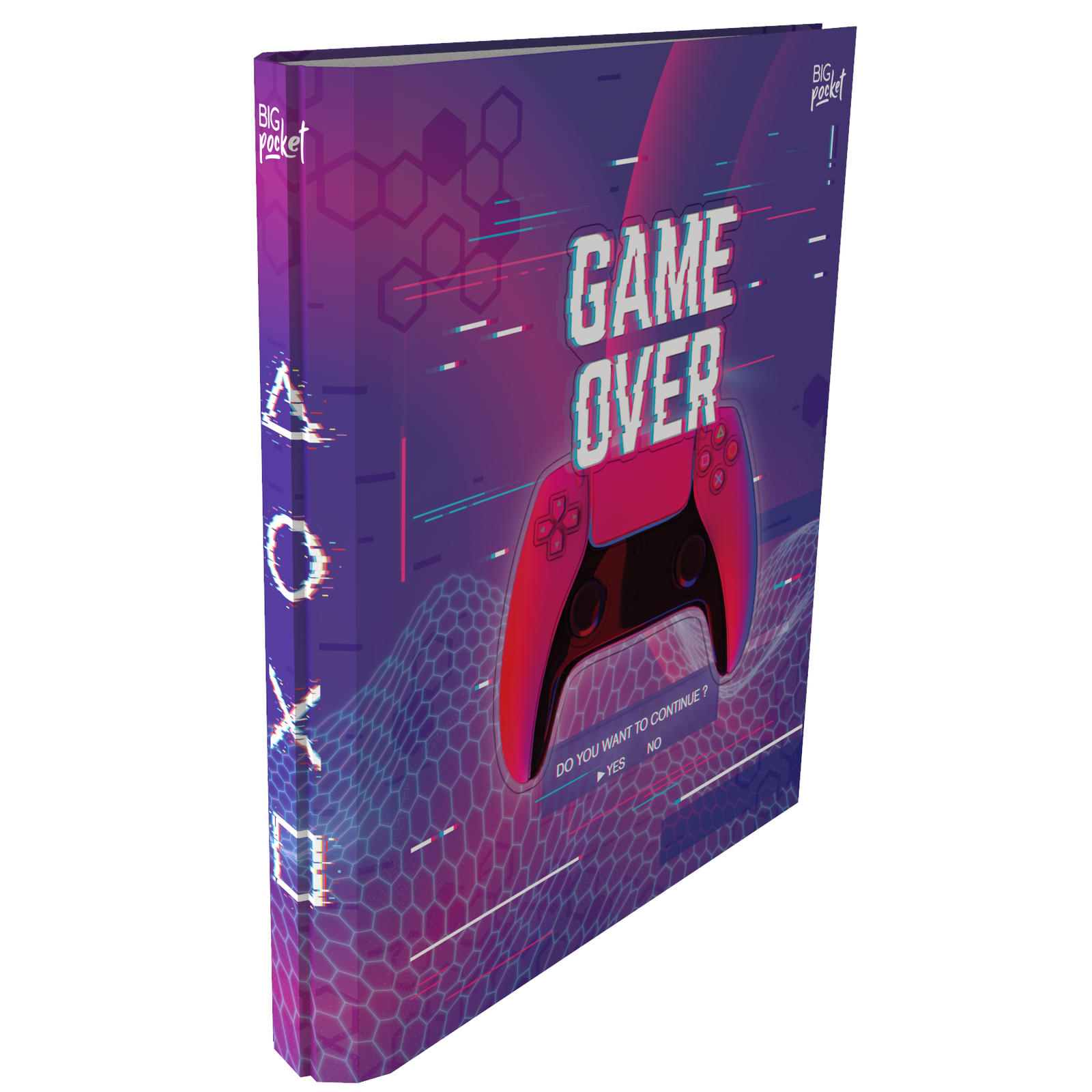 Carpeta Universitaria A4 ** GAME OVER ** 2 anillos 40mm PPR