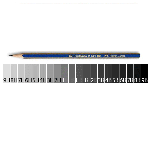 Lapiz Tecnico Negro GOLD FABER Grafito PREMIUM ** PARA DIBUJO ** x unidad