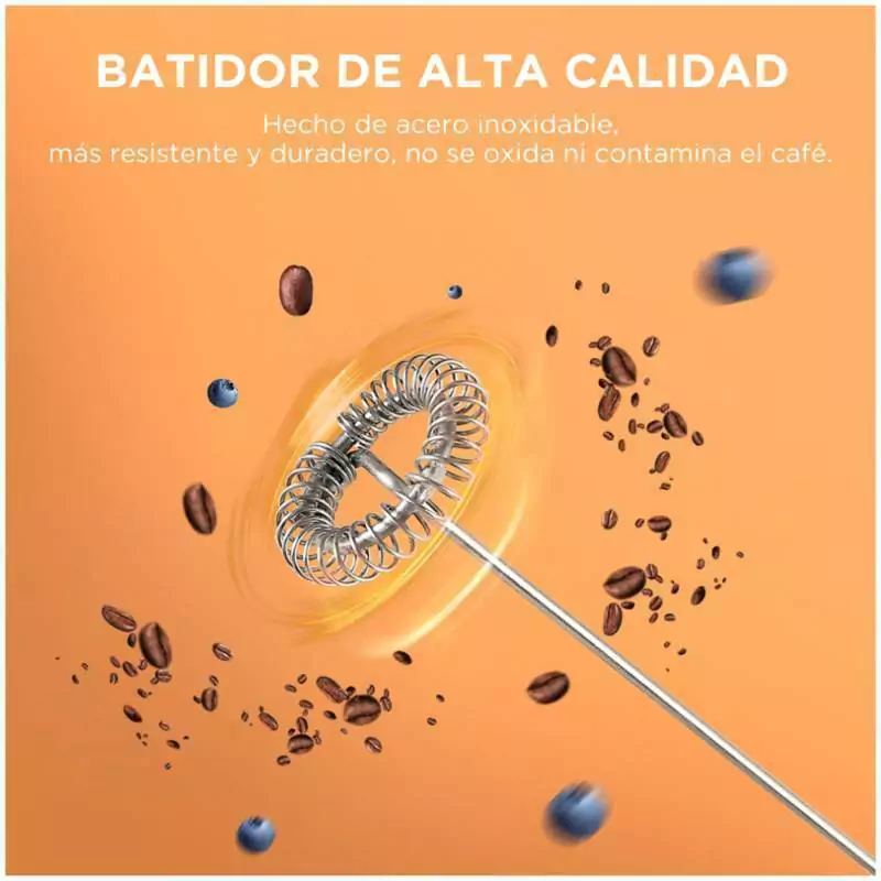 Batidor Café Leche Crema Espuma Huevos Cocina - A Pilas