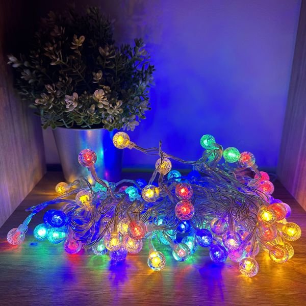 Guirnalda Burbujas Decorativa 3 Metros 20 Luces - A PIILAS - Navideña