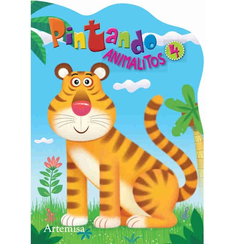 LIBRITOS PARA COLOREAR * TIGRE - Pintando Animalitos * 24X17 - ARTEMISA -
