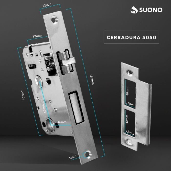 Cerradura *SMART MINI SUONO* Huella Codigo Tarjeta proximidad