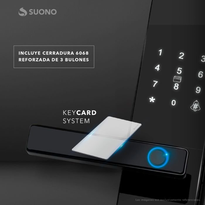 Cerradura *SMART STURDY SUONO* Huella Timbre Codigo Tarjeta proximidad WIFI App TUYA / Smartlife