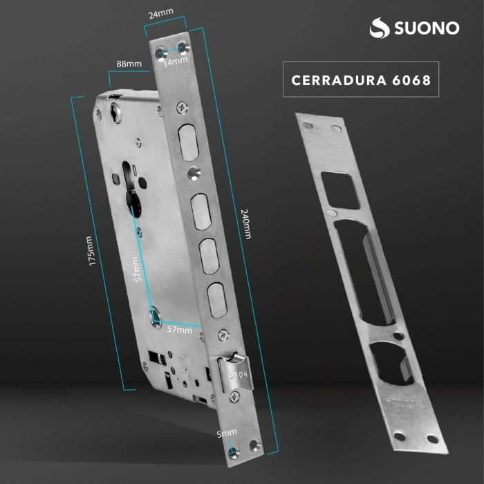 Cerradura *SMART STURDY SUONO* Huella Timbre Codigo Tarjeta proximidad WIFI App TUYA / Smartlife