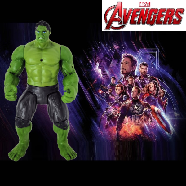 MUÑECOS ARTICULADOS - HULK - MARVEL AVENGERS (CON LUZ)