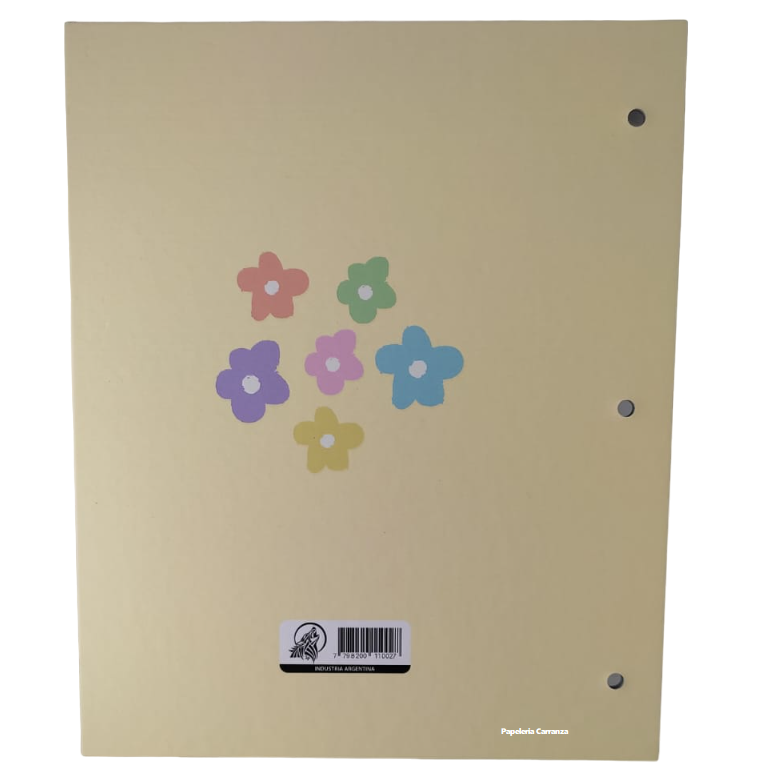 Tapa de Carpeta Escolar N3 " TODO CON AMOR Y ALEGRIA "