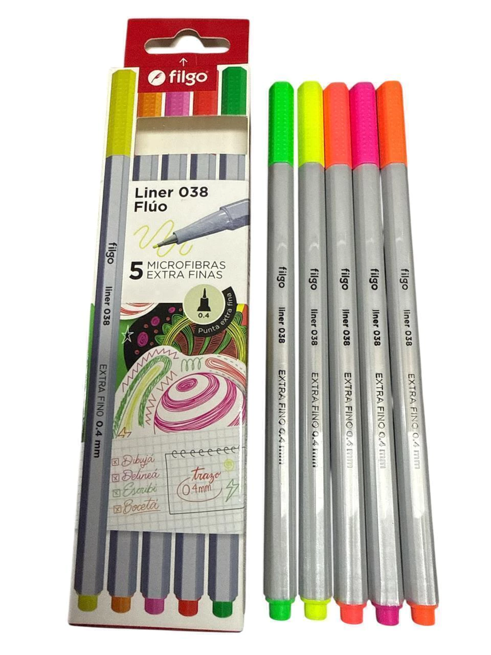 Microfibras Filgo Flúo x 5 (Neón)