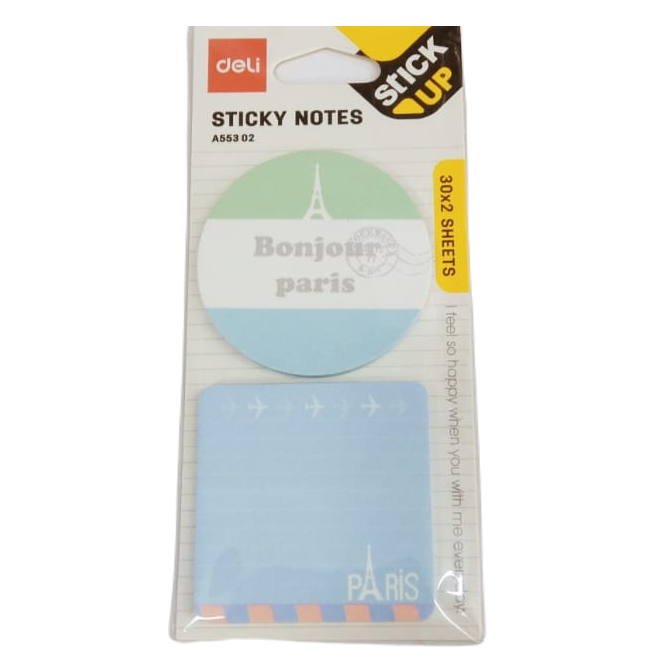 Notas Adhesivas Deli x 2 unidades **Paris** Tematicas