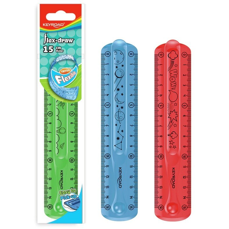 Regla FLEXIBLE 15 cm x Unidad