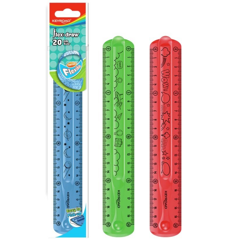 Regla FLEXIBLE 20 cm x Unidad
