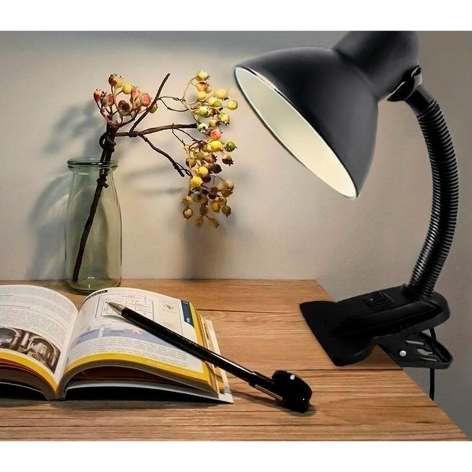 Lamparas de escritorio c/ Pinza de agarre (Colores)