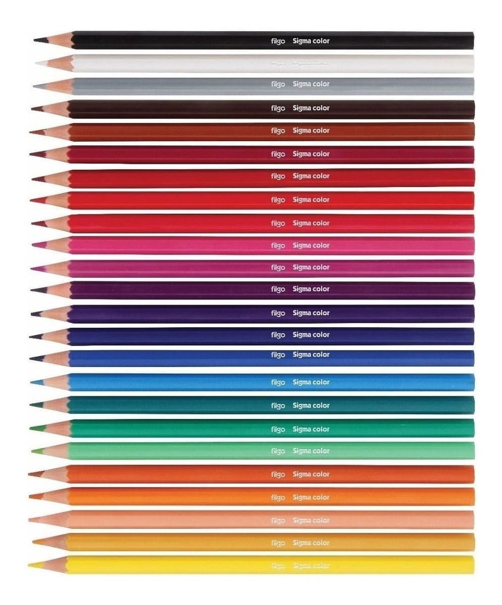 Lapices  de colores - Filgo x 24 - Largos Pinto