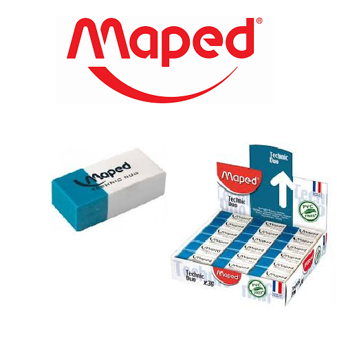 Goma de Borrar Maped Technic P/ Lapiz - Tinta (Para Dibujo) DUO