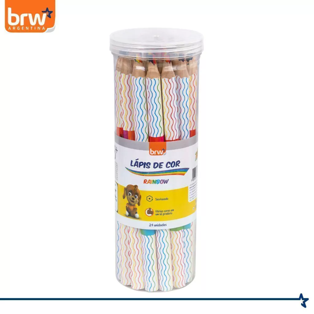 LAPIZ JUMBO BRW * ARCOIRIS CLASICO * RAINBOW (GRUESO)