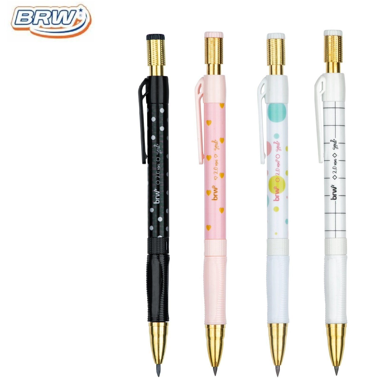 PORTAMINAS BRW ** ESTAMPADOS **  2 mm  (Mina de Lapiz)