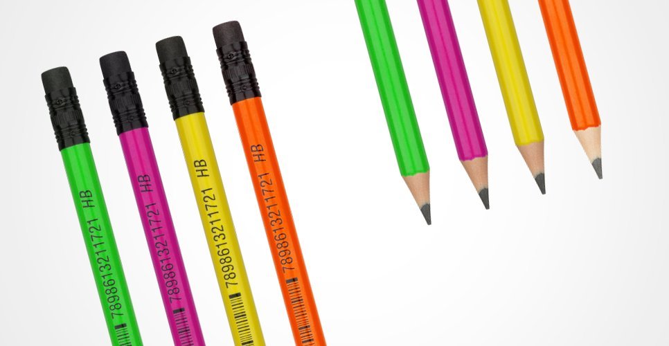 Lapiz Negro BRW Grafito ** NEÓN ** (Fluo)