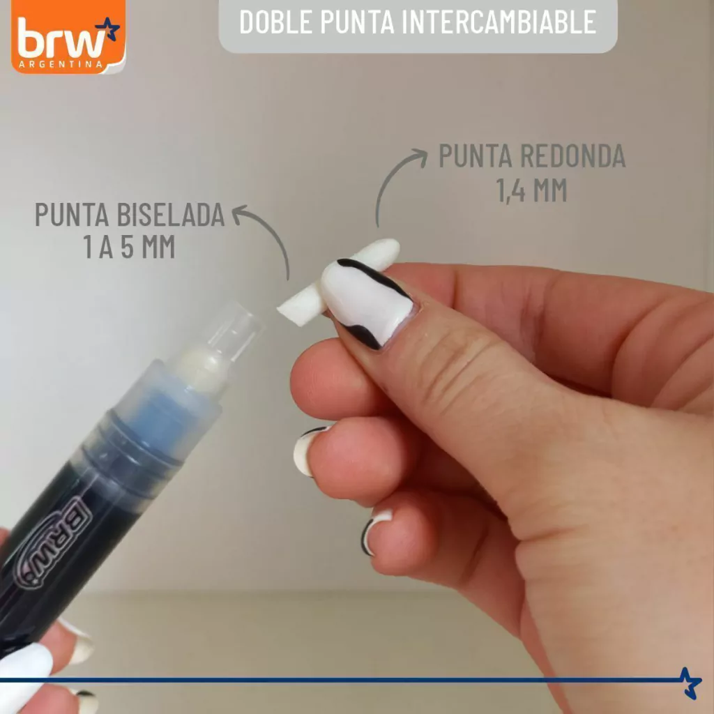 MARCADOR DE ACRILICO BRW " VIOLETA " ACRYLIC PUNTAS INTERCAMBIABLES