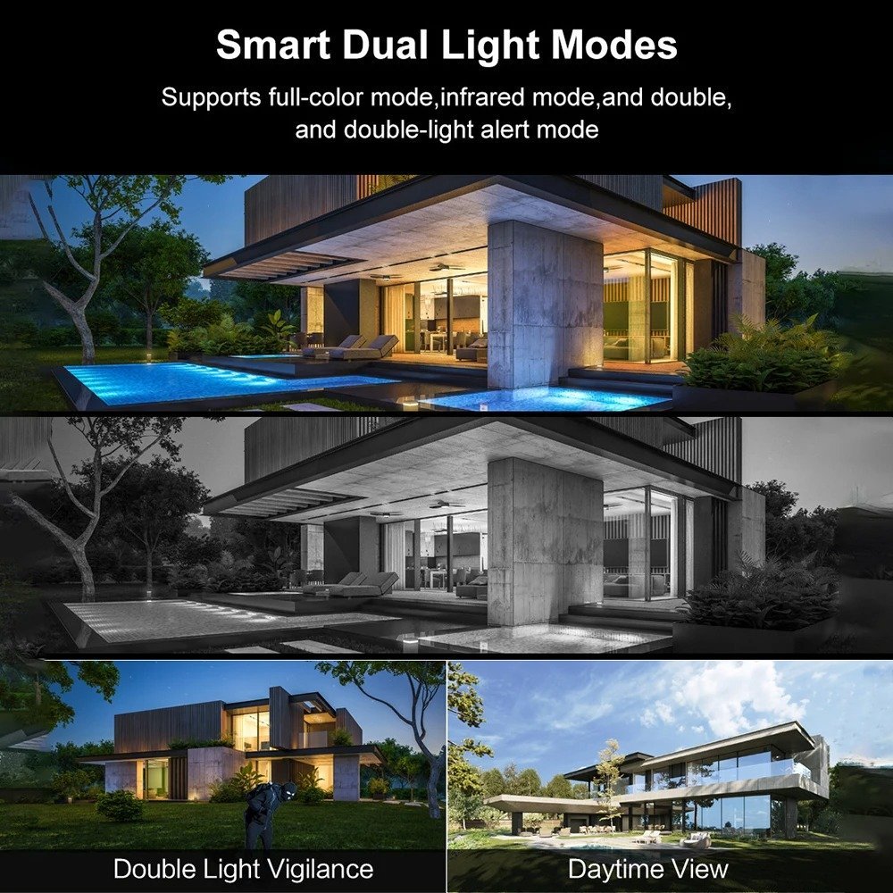 Camara de Seguridad * DOBLE SMART CAMERA OR 204 * 2 Antenas Inalambrica 360° 8 Mega Pixeles (INTERIOR - EXTERIOR) FIJA + DOMO MOVIL (SEGUIMIENTO INTELIGENTE)