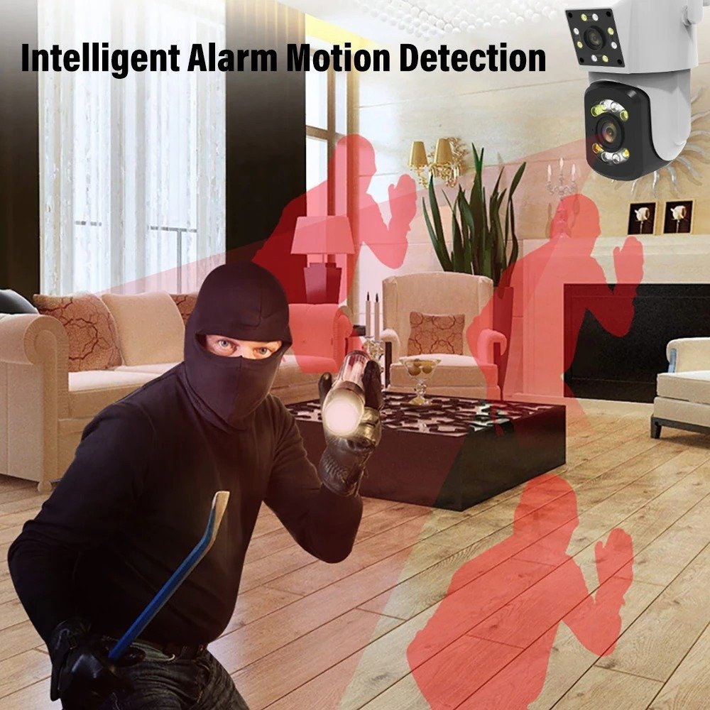 Camara de Seguridad * DOBLE SMART CAMERA OR 204 * 2 Antenas Inalambrica 360° 8 Mega Pixeles (INTERIOR - EXTERIOR) FIJA + DOMO MOVIL (SEGUIMIENTO INTELIGENTE)