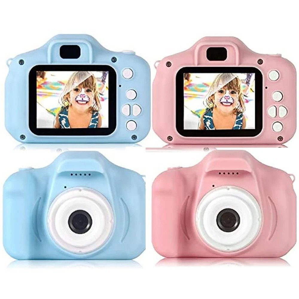 Camarita Digital Infantil * Rosa * Fotos + Videos + Filtros + Juegos  Recargable (Memoria SD NO INCLUIDA)