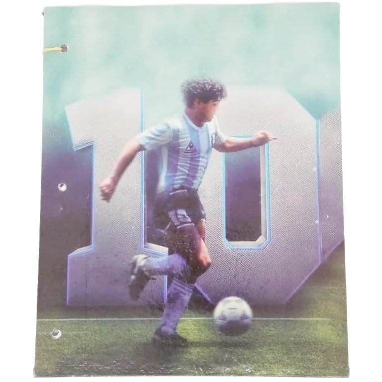 Tapa de Carpeta Escolar N3 " MARADONA 10 "