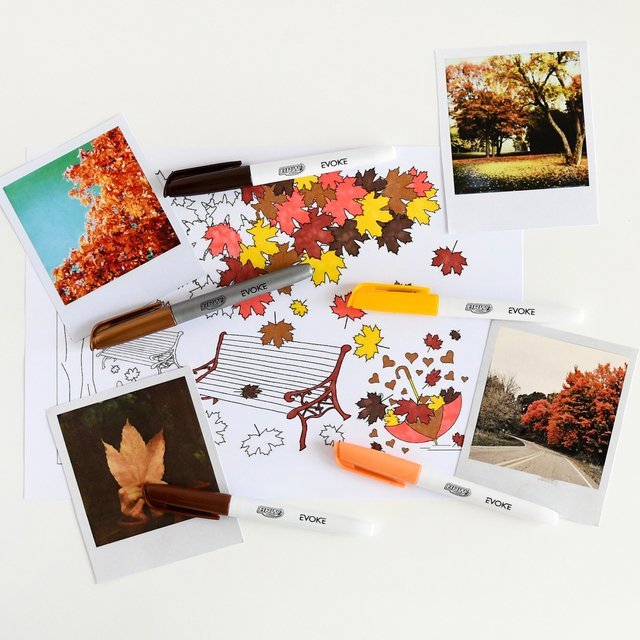 MARCADORES INDELEBLE BRW **AUTUMN** x 5 - PUNTA FINA - (Incluye 1 metalizado)