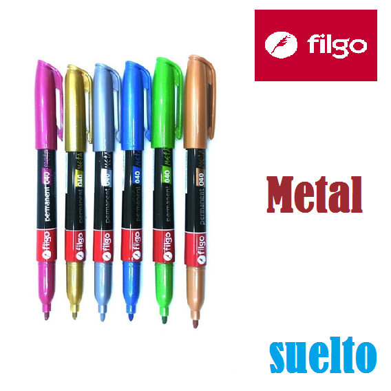 MARCADORES FILGO Metalizados x Unidad (suelto)
