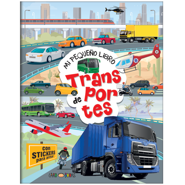 LIBRITOS DE ACTIVIDADES * TRANSPORTES CON STICKERS * 28x22 -COLECCION MI PEQUEÑO LIBRO-