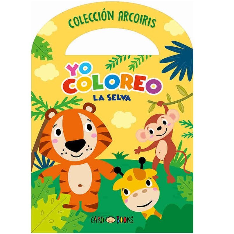 LIBRITOS PARA COLOREAR * YO COLOREO LA SELVA *  C/ MANIJITA 14X20 -COLECCION ARCOIRIS-  ARTEMISA