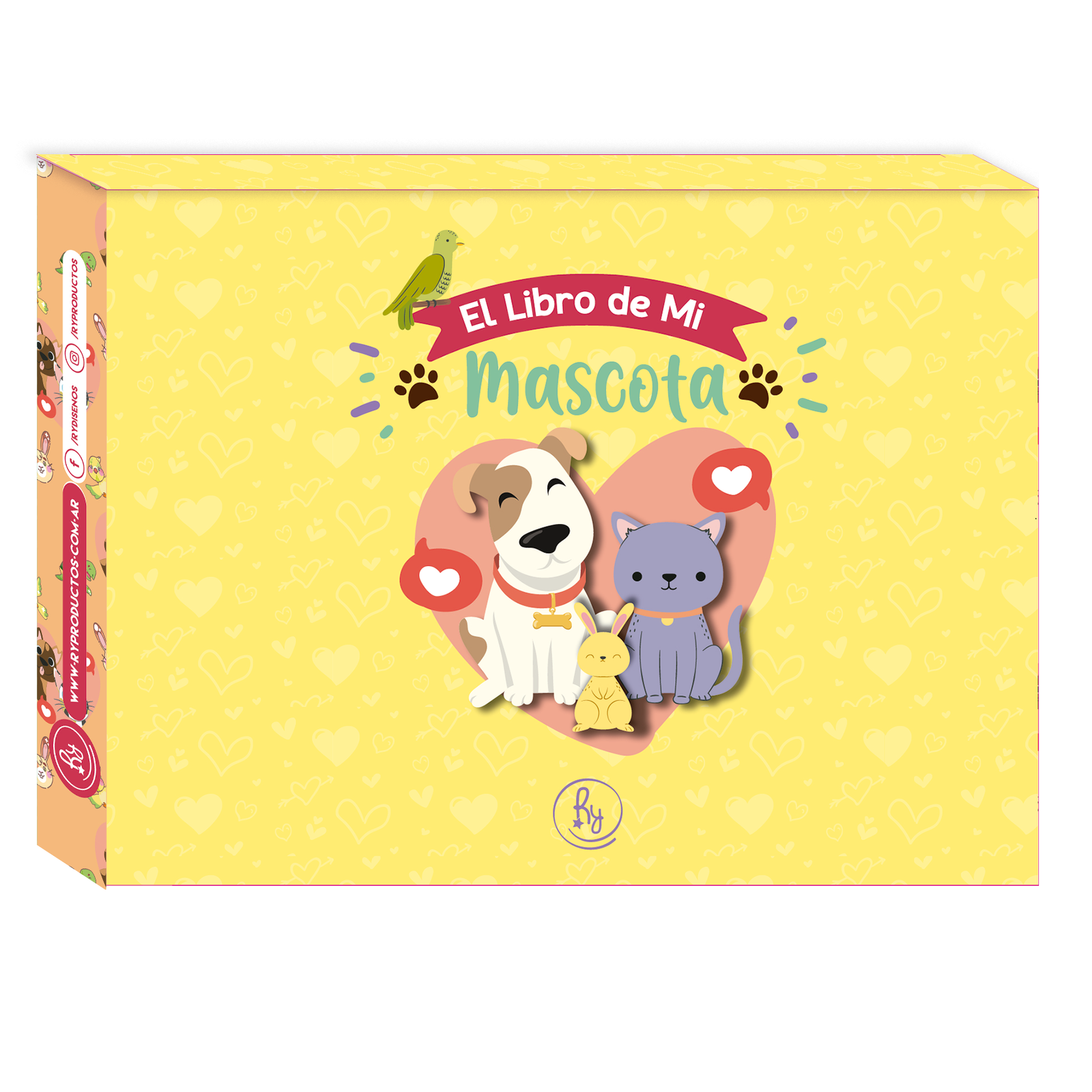 Album Libro de mi Mascota "Amarillo" RY DESIGN
