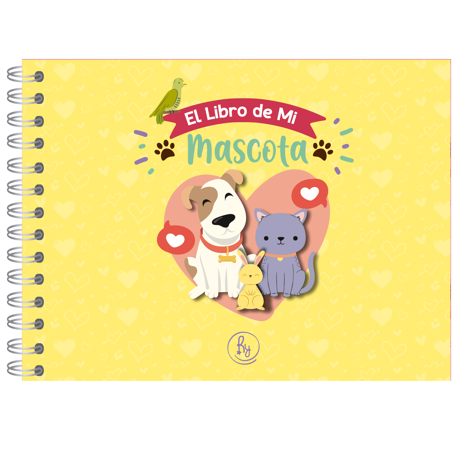 Album Libro de mi Mascota "Amarillo" RY DESIGN