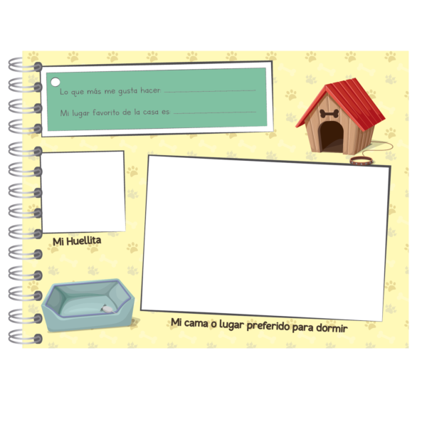 Album Libro de mi Mascota "Amarillo" RY DESIGN