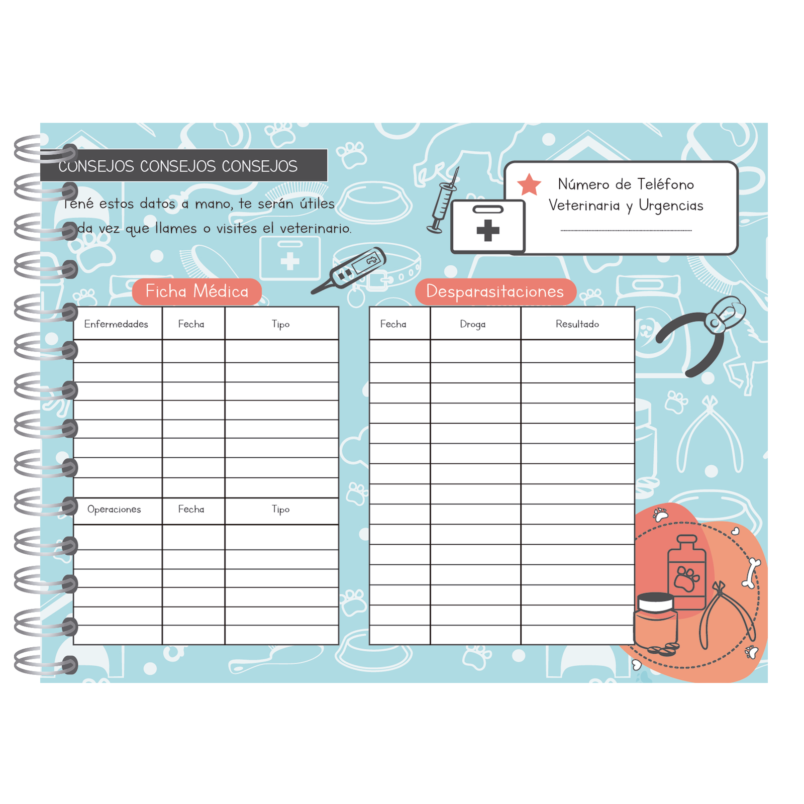 Album Libro de mi Mascota "Amarillo" RY DESIGN